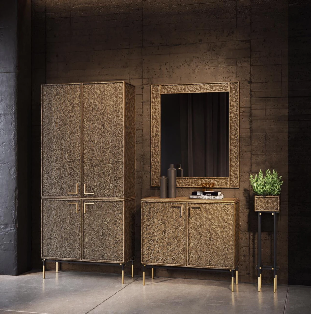 Шкаф-гардероб коллекция Black Moon L Belsi design — фото 3