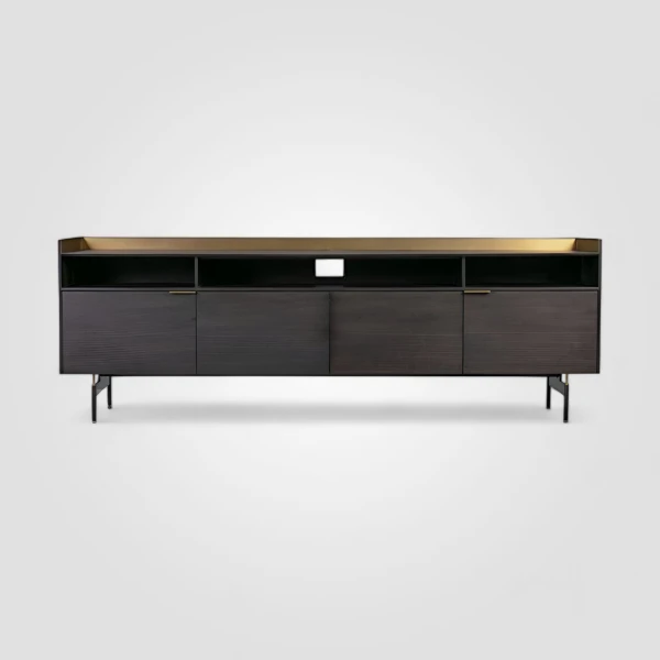 Тумба под ТВ черная Linate Tv Unit Commune — фото 1