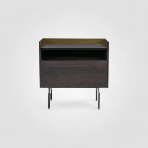Тумба прикроватная серая Linate Night Stand Commune — фото 1