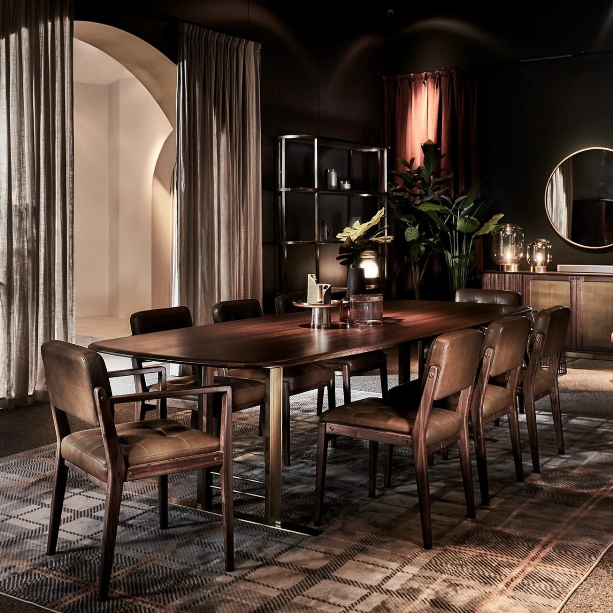 Стол обеденный 300 х 110 см коричневый Axel Dining Table Commune — фото 3