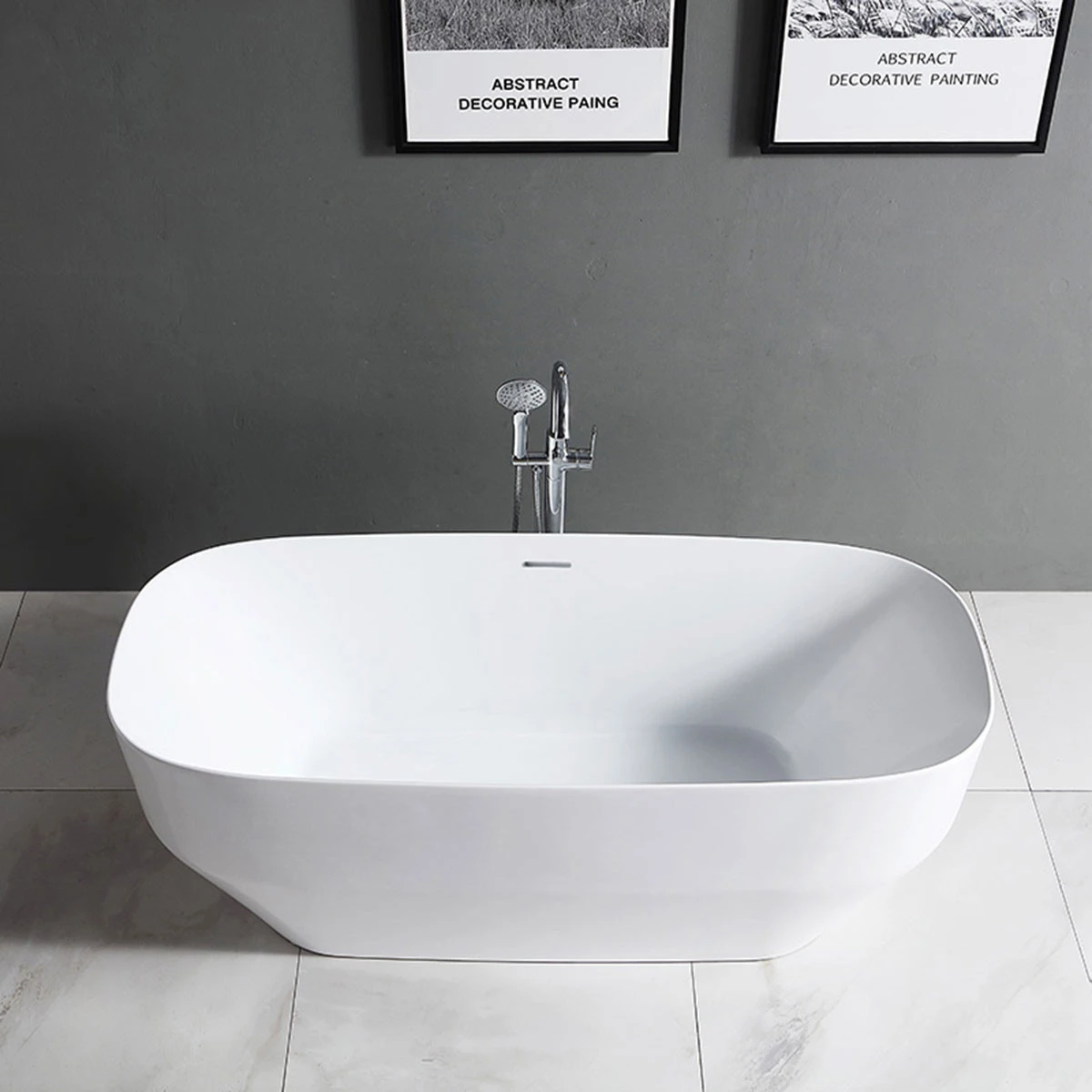 Ванна акриловая Vincea VBT-630, 1700*750*600, цвет белый, слив-перелив в комплекте, белый Vincea — фото 2