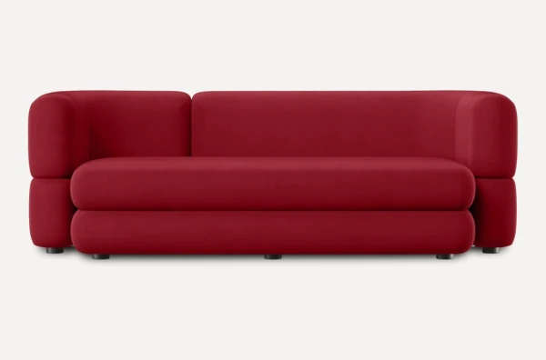 Диван cherry красный Brera Velour DIVAN.RU — фото 1