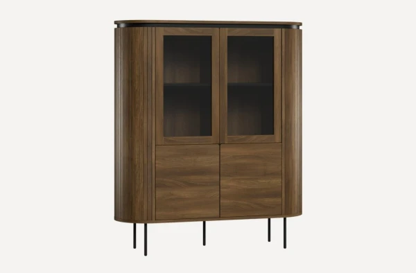 Витрина walnut коричневая Кэрнс DIVAN.RU — фото 1