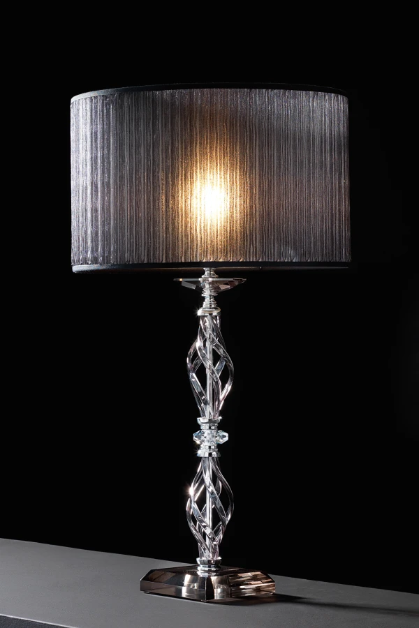Настольная лампа с абажуром цилиндр Alicante Euroluce Light of Italy — фото 1
