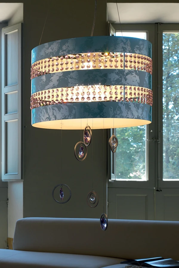 Люстра подвесная с абажуром Deneb superlux S4 Euroluce Light of Italy — фото 1