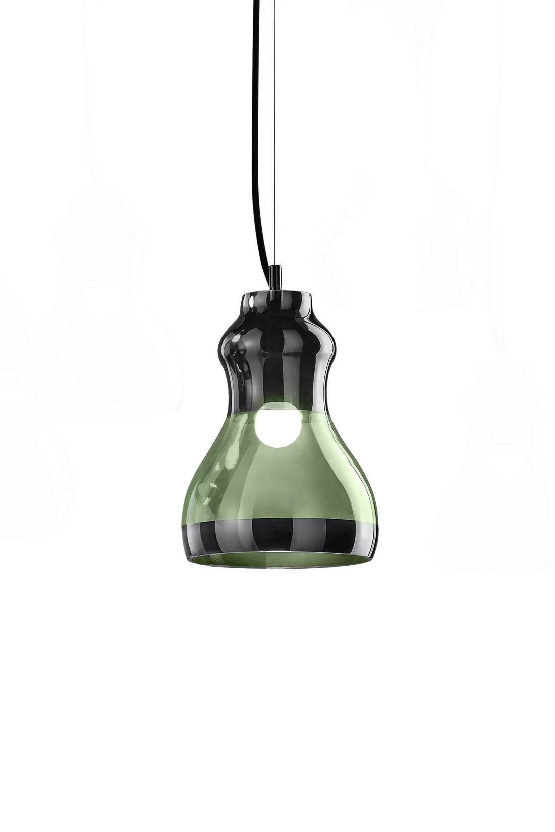 Малый светильник зеленый, никель черный Infinity Minus S1 Euroluce Light of Italy — фото 1
