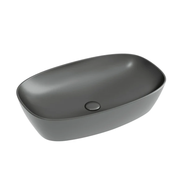 Накладная раковина 60 см темный антрацит матовая Ceramicanova Element CN6049MDH Ceramicanova — фото 1