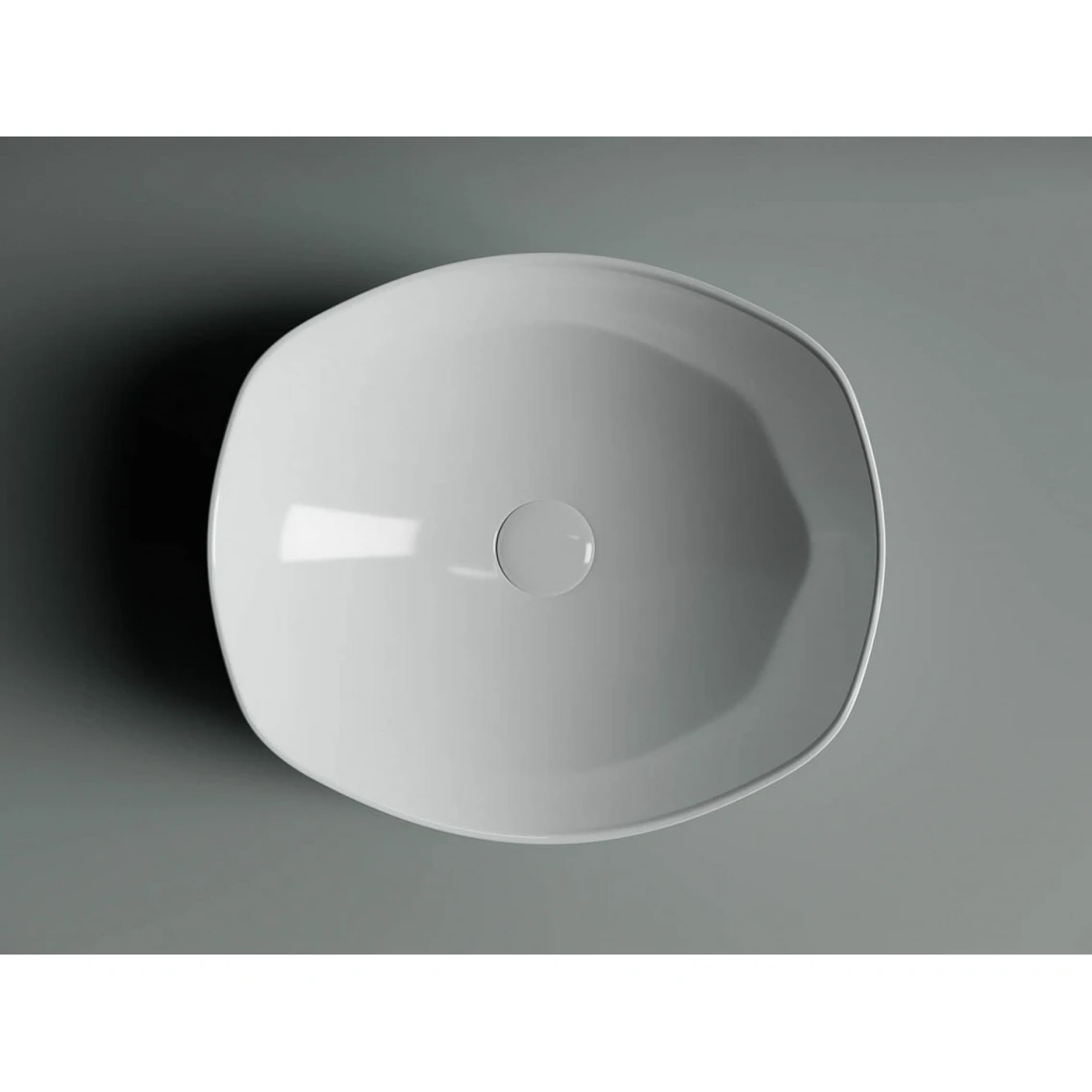 Накладная раковина овальная 42х38,5 см белая Ceramicanova Element CN5017 Ceramicanova — фото 2