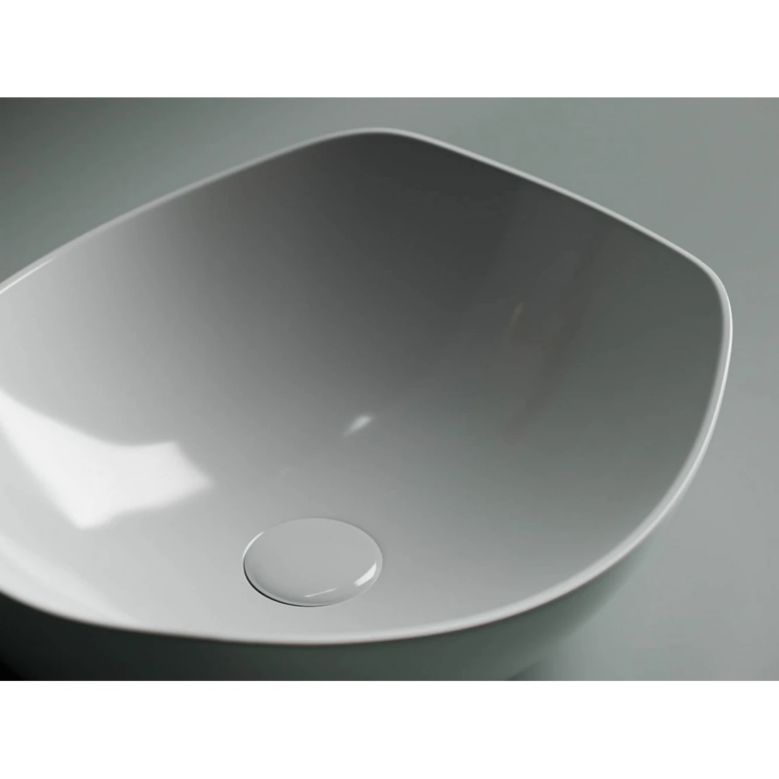 Накладная раковина овальная 42х38,5 см белая Ceramicanova Element CN5017 Ceramicanova — фото 3