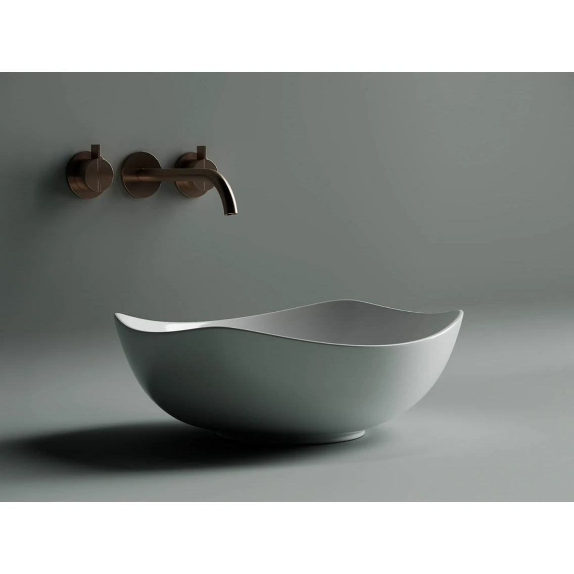 Накладная раковина овальная 42х38,5 см белая Ceramicanova Element CN5017 Ceramicanova — фото 4