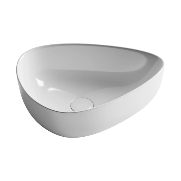 Накладная раковина асимметричная 46х32 см белая Ceramicanova Element CN5026 Ceramicanova — фото 1
