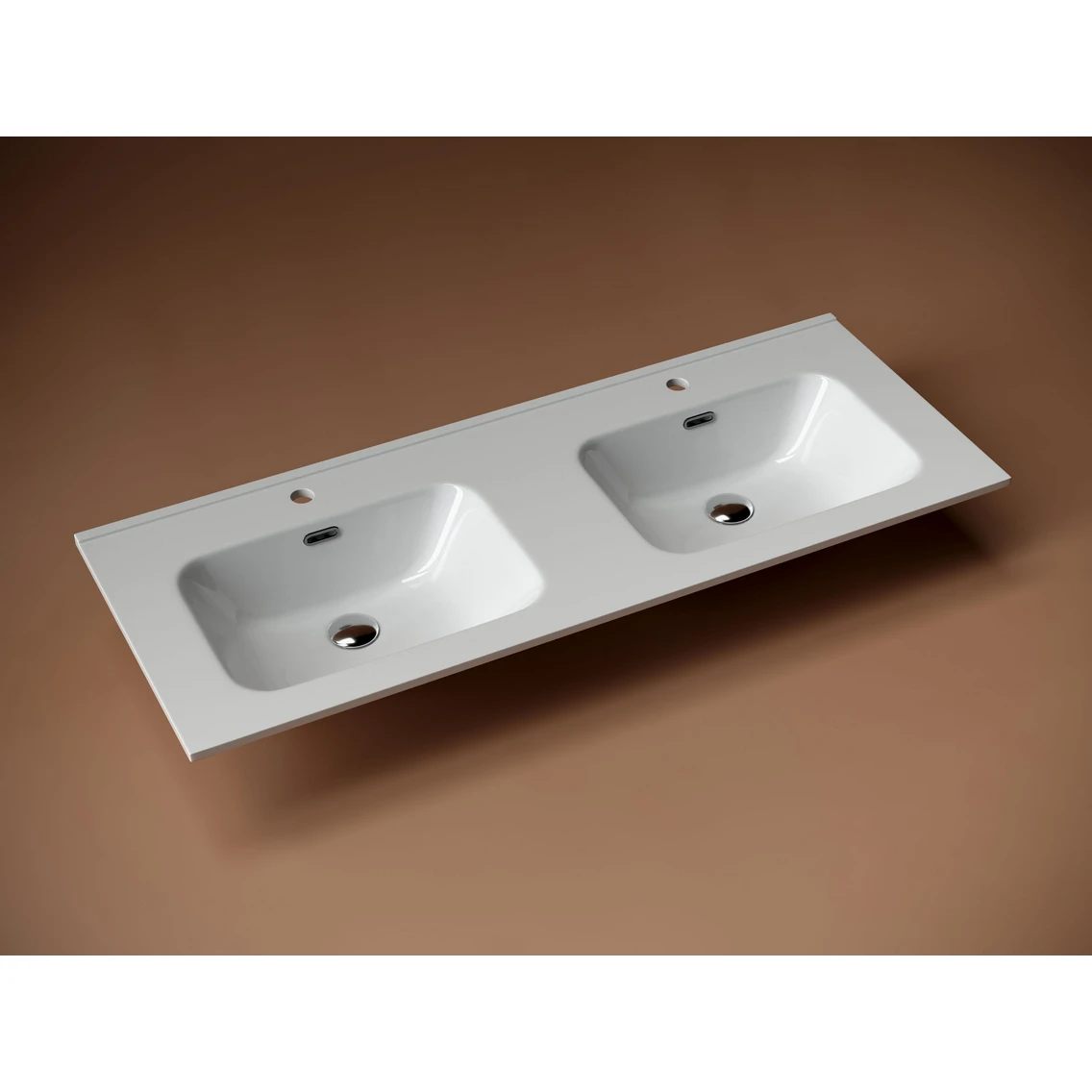 Двойная раковина 122 см белая Ceramicanova Element CN7004 Ceramicanova — фото 3