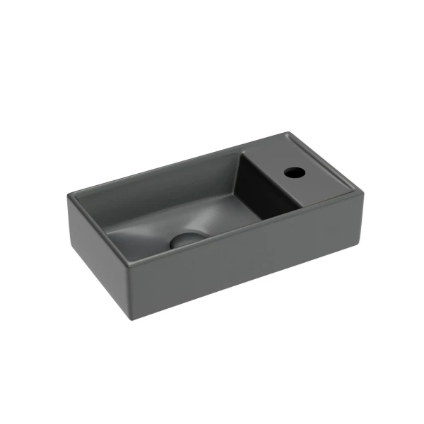 Подвесная раковина 40 см темный антрацит матовая Ceramicanova Element CN6051LMDH Ceramicanova — фото 1
