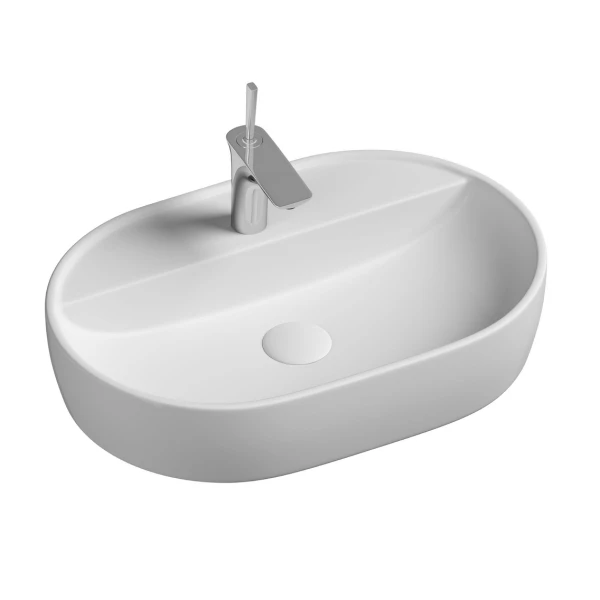 Накладная раковина овальная 60 см белая Ceramicanova Element CN6035 Ceramicanova — фото 1