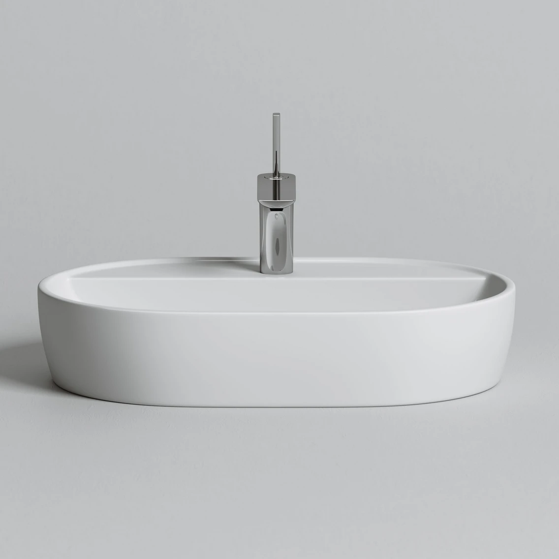 Накладная раковина овальная 60 см белая Ceramicanova Element CN6035 Ceramicanova — фото 3