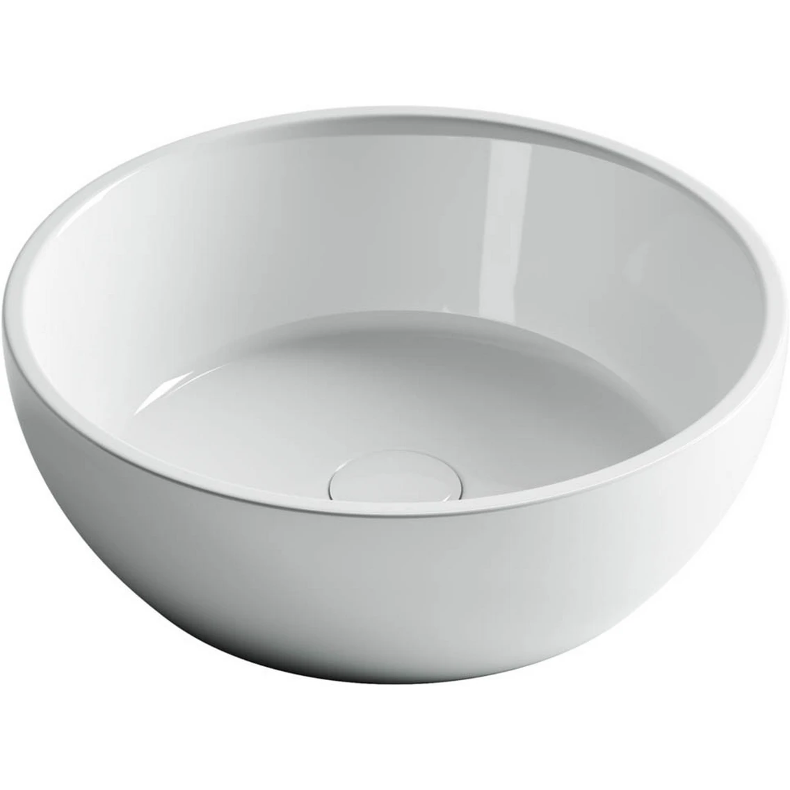 Накладная раковина круглая 41х41 см белая Ceramicanova Element CN6021 Ceramicanova — фото 1