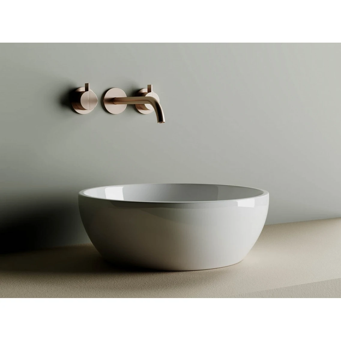 Накладная раковина круглая 41х41 см белая Ceramicanova Element CN6021 Ceramicanova — фото 3