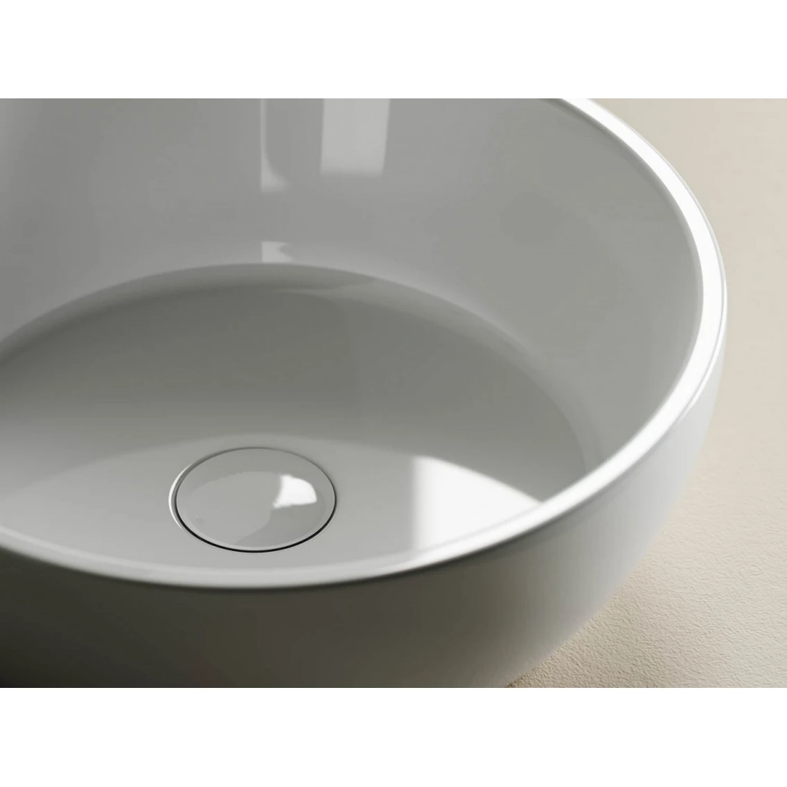 Накладная раковина круглая 41х41 см белая Ceramicanova Element CN6021 Ceramicanova — фото 4