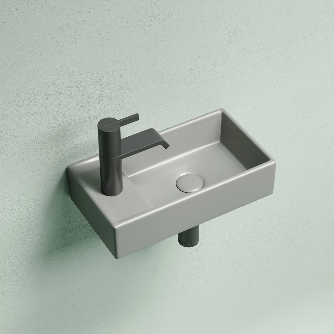 Подвесная раковина 40 см антрацит матовая Ceramicanova Element CN6051RMH Ceramicanova — фото 4