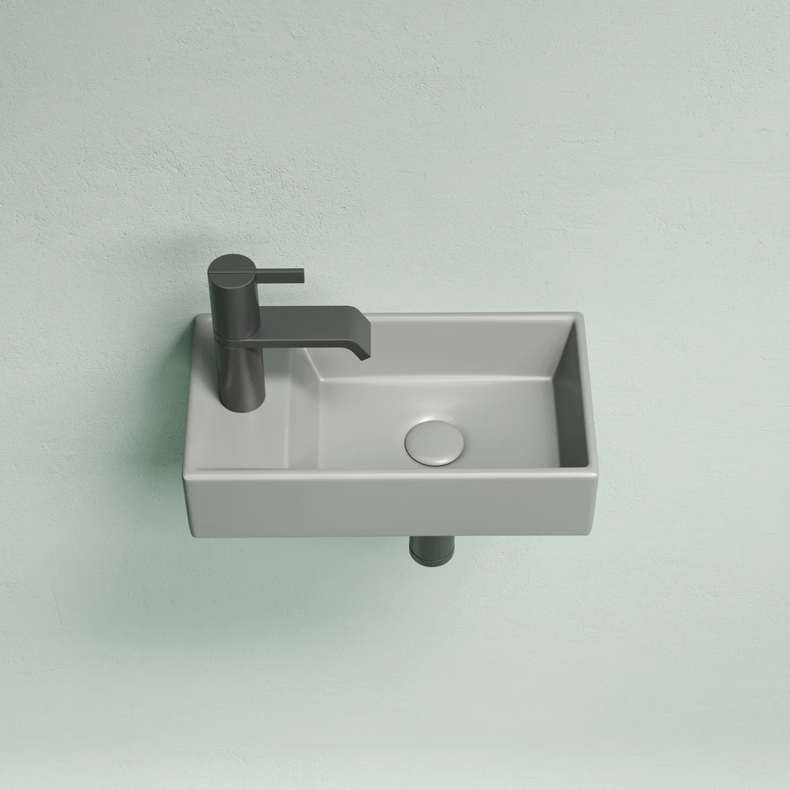 Подвесная раковина 40 см антрацит матовая Ceramicanova Element CN6051RMH Ceramicanova — фото 5