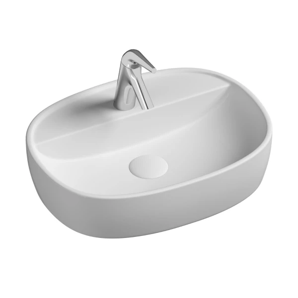 Накладная раковина овальная 50 см белая Ceramicanova Element CN6036 Ceramicanova — фото 1