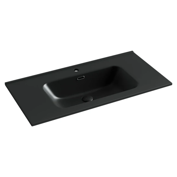 Накладная раковина 91 см черная матовая Ceramicanova Element CN7002MB Ceramicanova — фото 1
