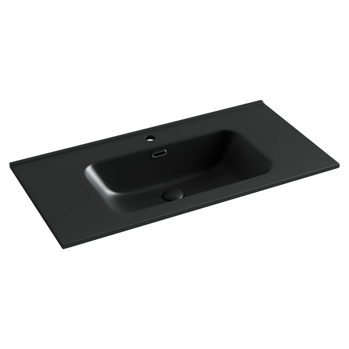 Накладная раковина 91 см черная матовая Ceramicanova Element CN7002MB Ceramicanova — фото 1