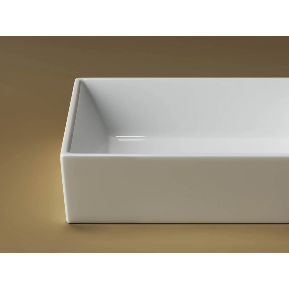 Накладная раковина прямоугольная 59х39 см белая Ceramicanova Element CN5013 Ceramicanova — фото 4