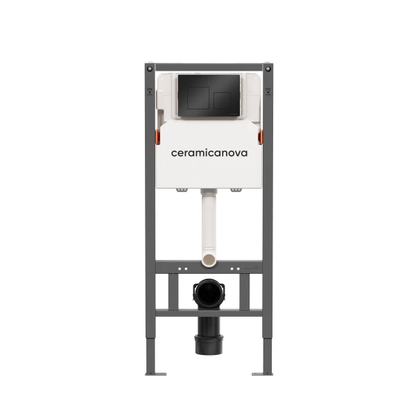 Система инсталляции для унитазов Ceramicanova Balance с кнопкой смыва Square CN121002MB Ceramicanova — фото 1