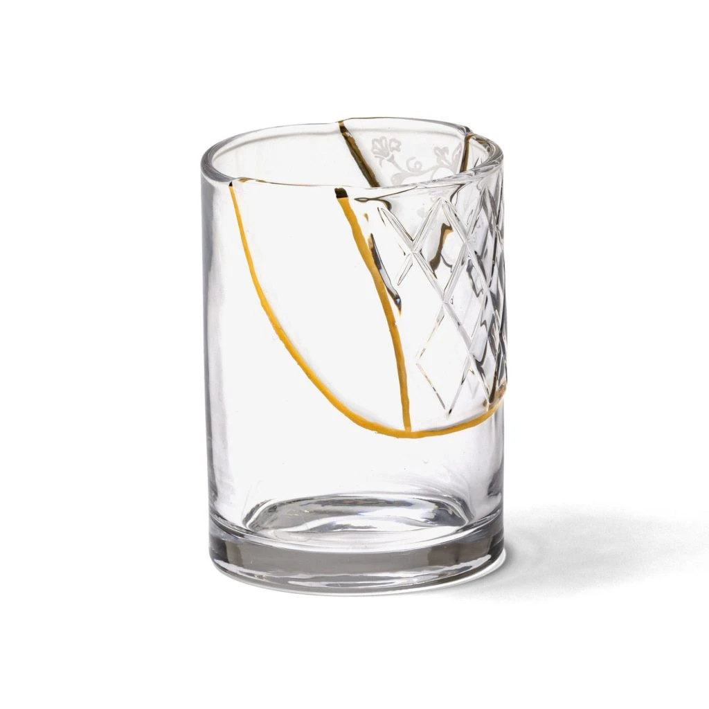 Стакан бело-золотой Kintsugi Seletti — фото 2