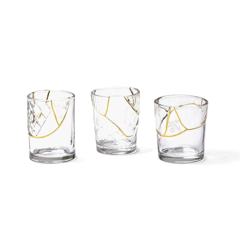 Стакан бело-золотой Kintsugi Seletti — фото 5