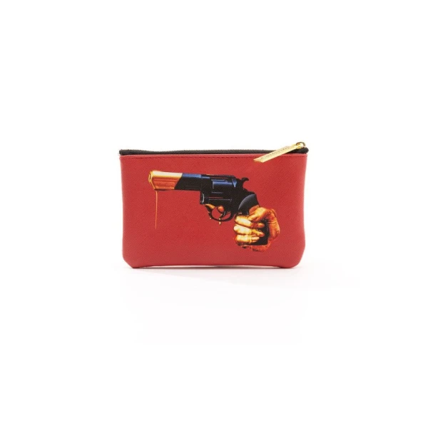 Кошелек на молнии красный Revolver Seletti — фото 1