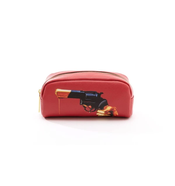 Косметичка на молнии красная Revolver Seletti — фото 1