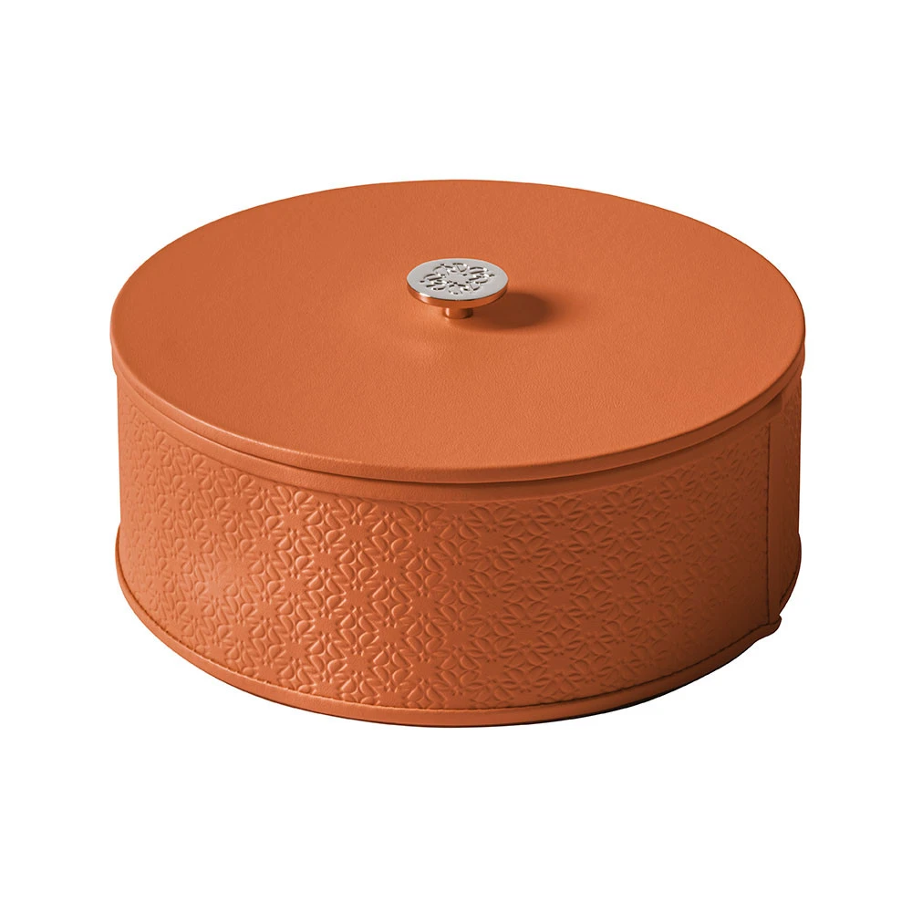 Кожаный бокс Monogram Round Large, Passito