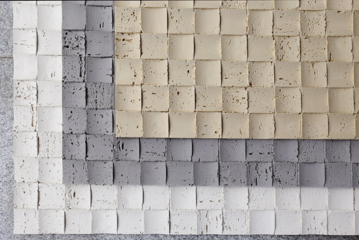 Панель 600х1200 мм Травертин мозайка Travertine Mosaic БАЙДЖАКС стеновые панели — фото 4