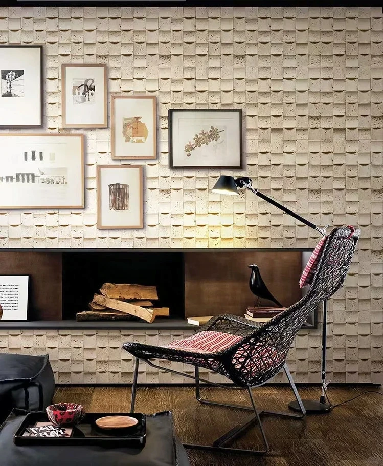 Панель 600х1200 мм Травертин мозайка Travertine Mosaic БАЙДЖАКС стеновые панели — фото 5
