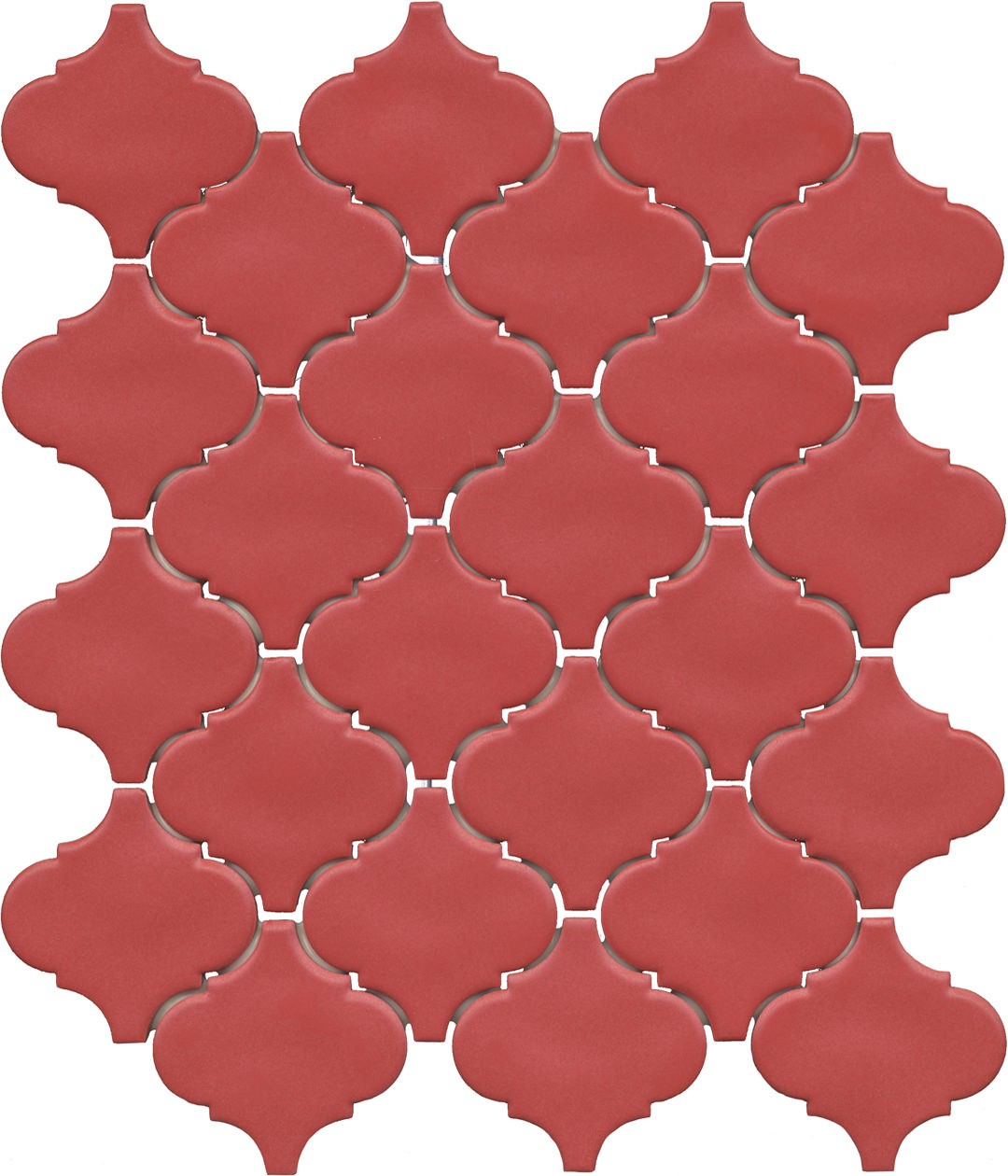 Керамическая плитка Арабески Марокко красный матовый 26x30x0,7 из 24 частей 6,5х6,5 Kerama Marazzi — фото 1