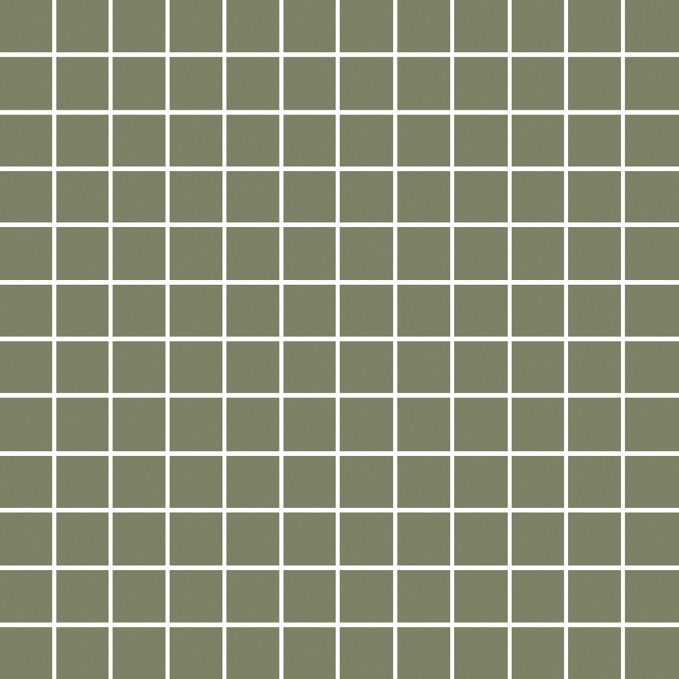 Керамическая плитка Темари зелёный матовый 29,8x29,8x0,35 из 144 частей 2,3х2,3 Kerama Marazzi — фото 1
