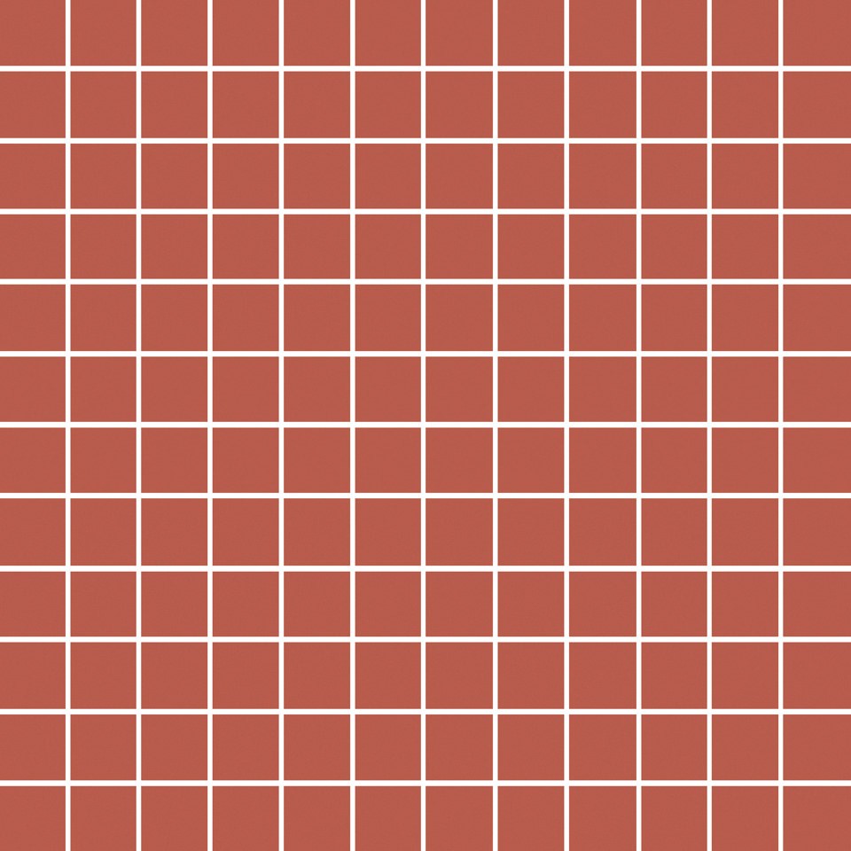 Керамическая плитка Темари красный матовый 29,8x29,8x0,35 из 144 частей 2,3х2,3 Kerama Marazzi — фото 1
