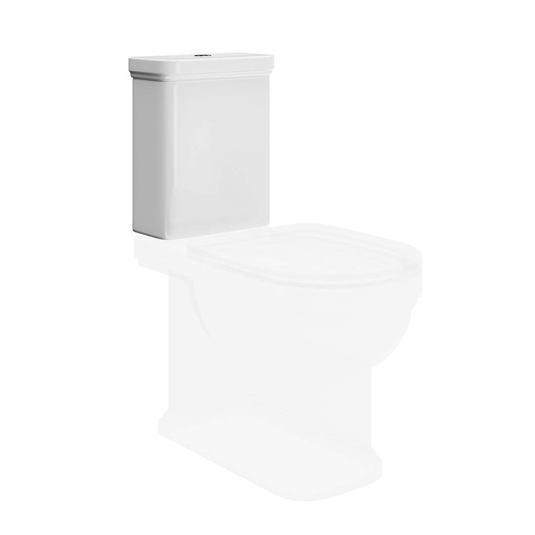 Бачок для унитаза Помпеи, белый глянцевый Kerama Marazzi — фото 1