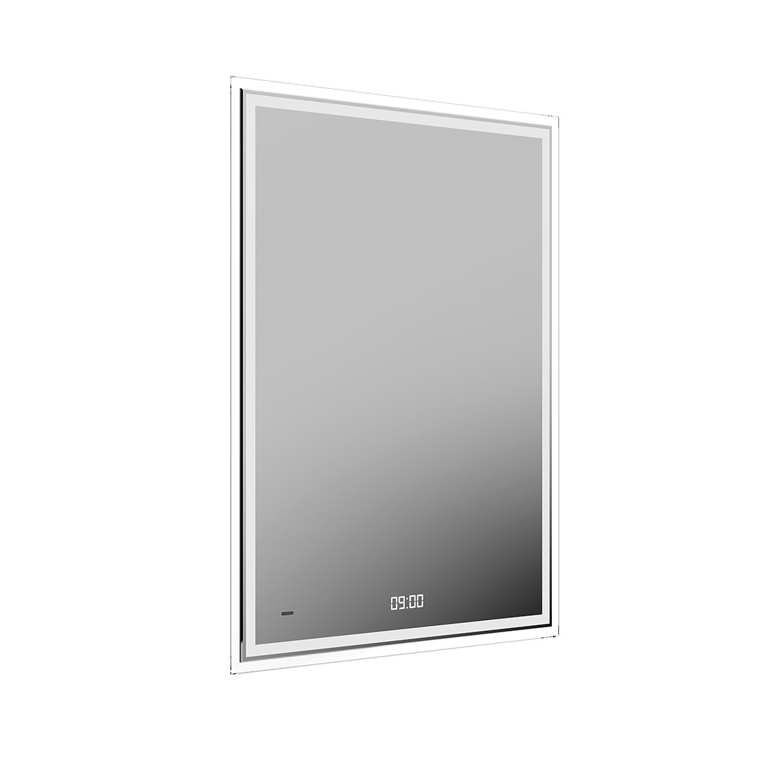 Зеркало Текно c LED-подсветкой с функцией антизапотевание, белое глянцевое Kerama Marazzi — фото 1