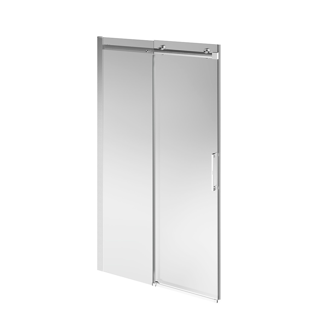 Душевая дверь Кристалло с функцией soft close 120х210 брашированный никель Kerama Marazzi — фото 1
