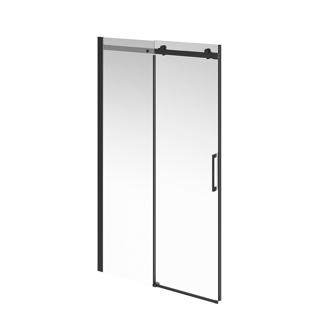 Душевая дверь Кристалло с функцией soft close 120х210, матовый черный Kerama Marazzi — фото 1